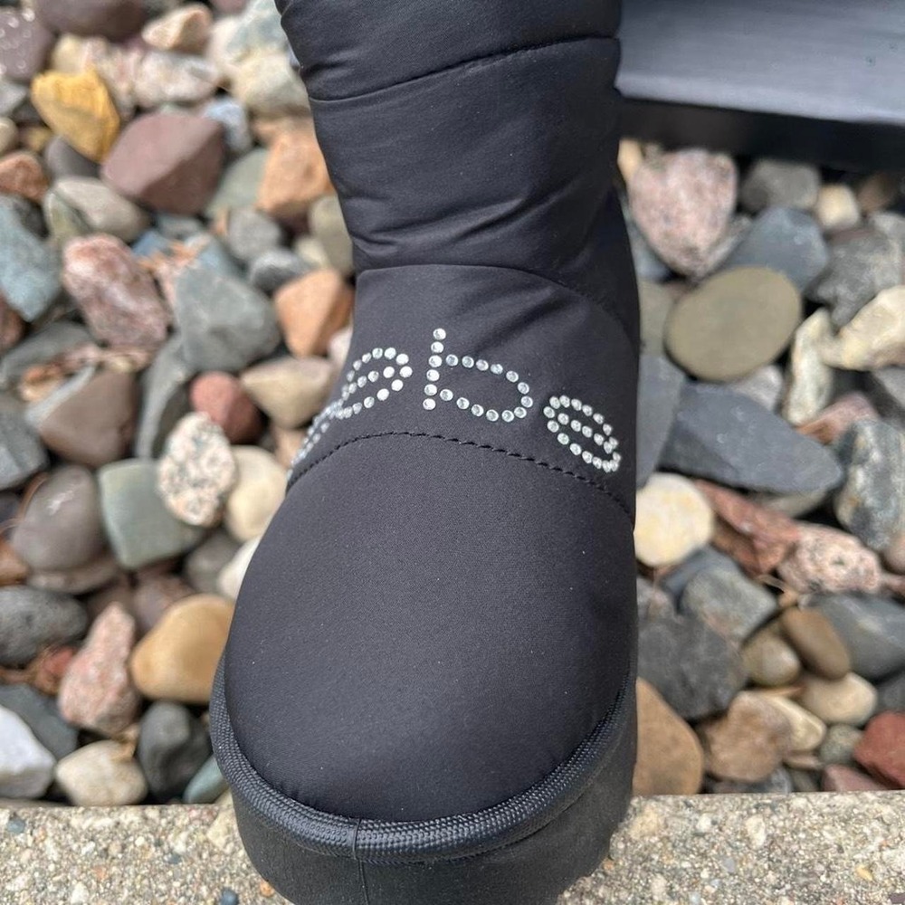 Black Bebe girls boots Size 13